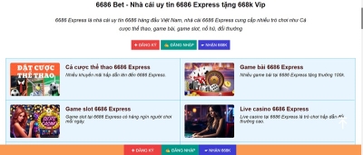 6686 Express -  Nhà cái đón đầu xu thế hiện nay