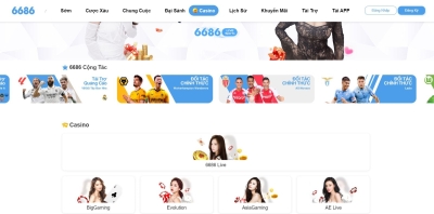 Nhà cái 6686 Design - Nền tảng chơi cá cược thể thao và Casino siêu hấp dẫn